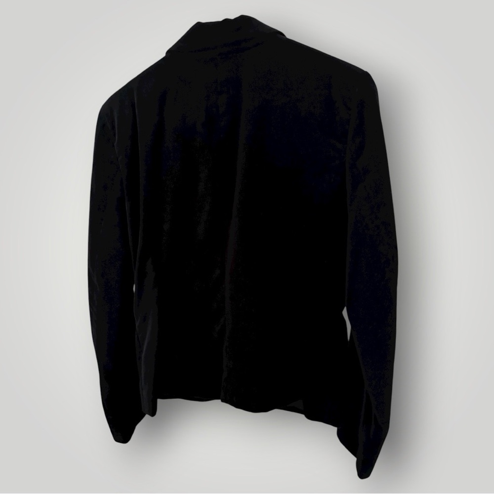 George Women’s Black Velvet Blazer Jacket & LOFT Velvet Trousers SET - Picture 4 of 16